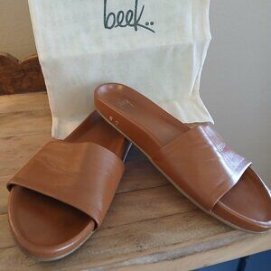 Beeks Gallito Tan Leather Slide